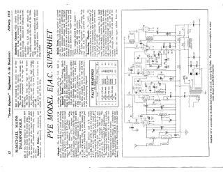 Pye E schematic circuit diagram